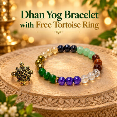Dhan Yog Bracelet With Free Tortoise Ring (SJBR25)