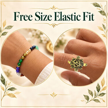 Dhan Yog Bracelet With Free Tortoise Ring (SJBR25)