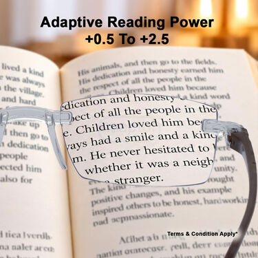 Rimless Adaptive Power Reading Glasses Buy 1 Get 2 Free (3ORG59)
