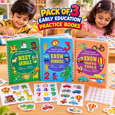 Pack of 3 Early Education Practice Books (STA15)