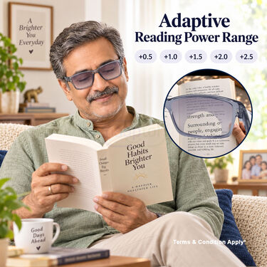 Full Frame Bifocal Coloured Adaptive Power Reading Glasses Buy 1 Get 3 Free (4BOC6RG64)