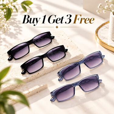 Full Frame Bifocal Coloured Adaptive Power Reading Glasses Buy 1 Get 3 Free (4BOC6RG64)