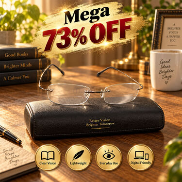 Fully Flexible Bifocal Adaptive Power Reading Glasses (BORG63)