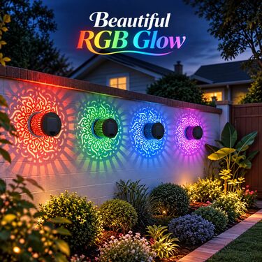 Solar Powered Decorative Wall Lamp (DL14)