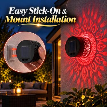 Solar Powered Decorative Wall Lamp (DL14)