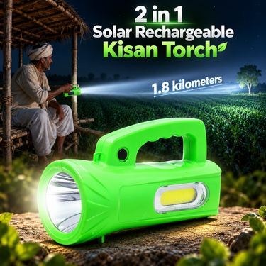 Solar Rechargeable Kisan Torch (LL96)