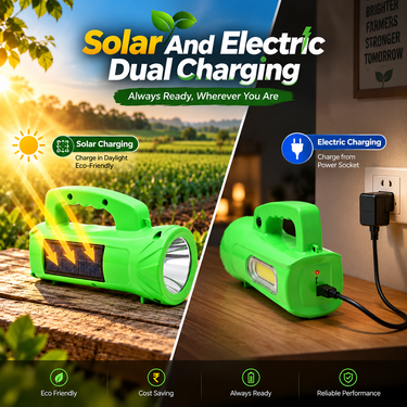 Solar Rechargeable Kisan Torch (LL96)