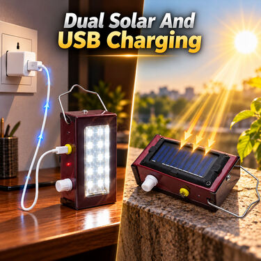 Metal Solar Rechargeable Emergency Light (LL97)