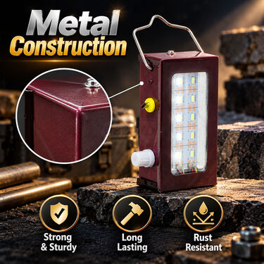 Metal Solar Rechargeable Emergency Light (LL97)