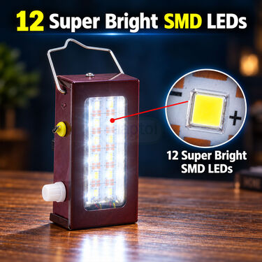 Metal Solar Rechargeable Emergency Light (LL97)