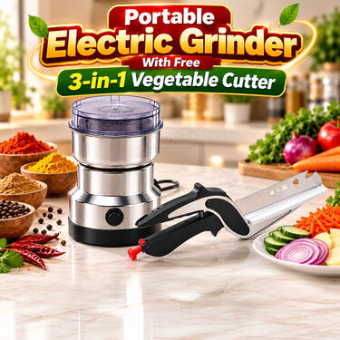 Portable Electric Grinder With Vegetable Cutter (EG16)