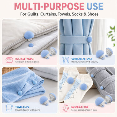 Pack of 10 Multipurpose Clip On Buttons (SEM13)