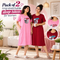 Pack of 2 Long Stretchable Sleep T Shirts For Women (2LT1)