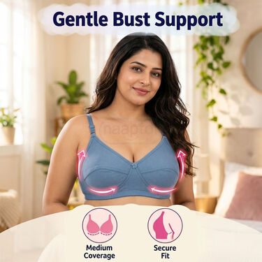 12 Medium Coverage Non Padded Daily Wear Bra For Heavy Bust (12PBR3)