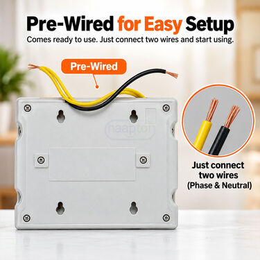 3-In-1 Plug Point with Bulb Holder For Home And Office Use (ELA17)