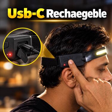 Rechargeable LED Headlamp With Gesture Control (LL98)