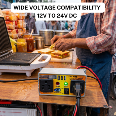 Battery DC To AC Converter With 3 USB (ELA26)