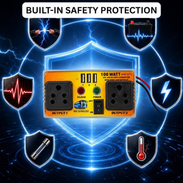 Battery DC To AC Converter With 3 USB (ELA26)
