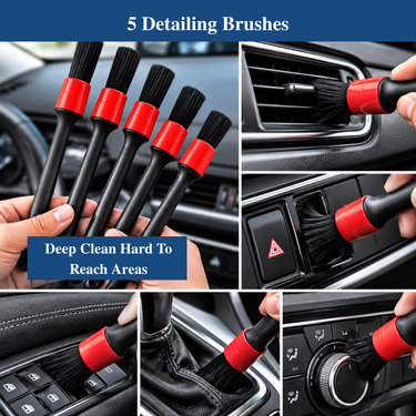 Car Interior & Exterior Detailing Kit Pack of 15 (CMT1)