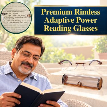 Premium Rimless Adaptive Power Reading Glasses (ORG67)