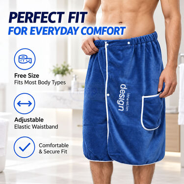 Super Absorbent Mens Bath Towel Robe (BT11)