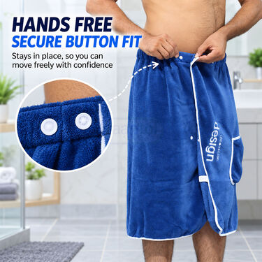 Super Absorbent Mens Bath Towel Robe (BT11)