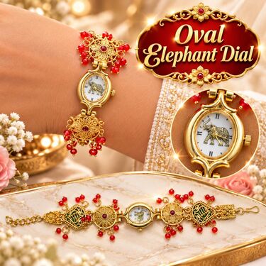 Ladies Designer Bracelet Watch With Free Finger Ring (WJ22)