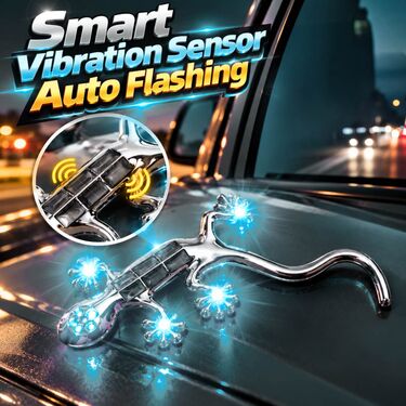 Automatic Night Sensor Solar Warning Light For Car CAC14)