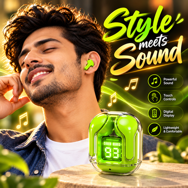 Wireless Ultra Pro Earbuds Pro With 3-In-1 Type-C RGB Cable (TWS124)