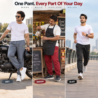 Pack of 3 Smart And Comfortable Joggers (3SPT26)