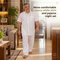 Mens Comfortable Luxury White Shirt And Pajama Night Set (MSP1)