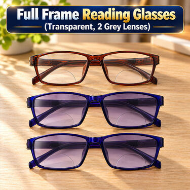 Coloured Bifocal Adaptive Power Reading Glasses Buy 1 Get 2 Free (3BOC6RG68)