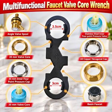 Multifucntional Repair Tool For Mixter Tap Installation (HT229)