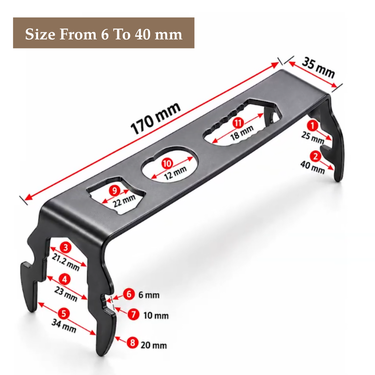 Multifunctional Wrench For Bathroom Sink (HT235)