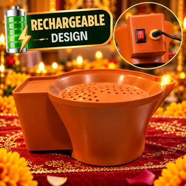 Rechargeable Mantra Diya With Light (MD36)