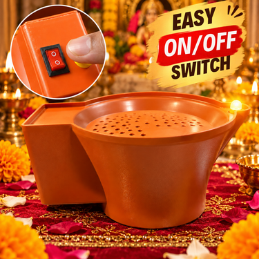 Rechargeable Mantra Diya With Light (MD36)