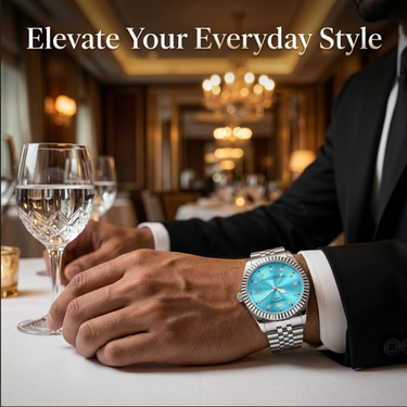 Ocean Blue Prestige Stainless Steel Watch (MWA5)