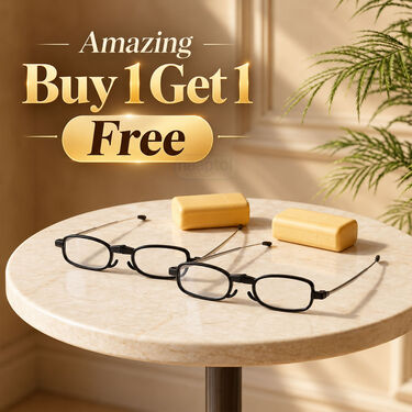 Foldable Metal Frame Adaptive Power Reading Glasses Buy 1 Get 1 Free (2FORGM8)