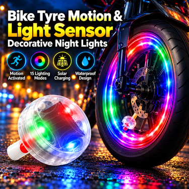Bike Tyre Motion & Night Sensor Safety Light (BA8)