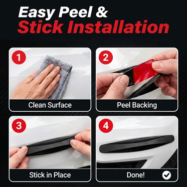 Car Bumper Scratch Guard Strip Pack of 2 (CAC11)