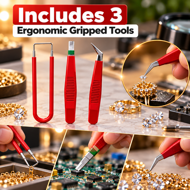 7-Piece Precision Electronics & Jewelry Tweezer Set (H224)