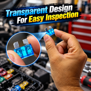 50 Pcs Automotive Mini Blade Fuse Replacement Set (HT225)
