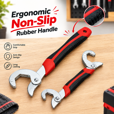 2 Pcs Multifunctional Adjustable Wrench Set (HT249)