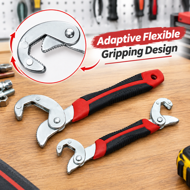 2 Pcs Multifunctional Adjustable Wrench Set (HT249)