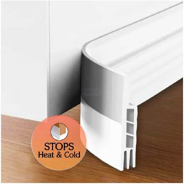 Door Bottom Sealing Strip Guard - Pack Of 2
