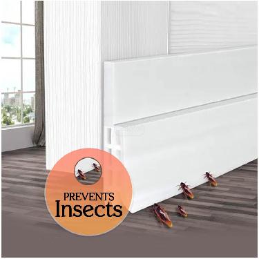 Door Bottom Sealing Strip Guard - Pack Of 2