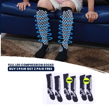 Full Leg Compression Socks Buy 1 Pair Get 2 Pair Free (FLC02)