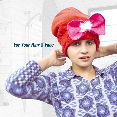 Quick Dry Towel Head Cap for Hair & Facial Care (BT7)