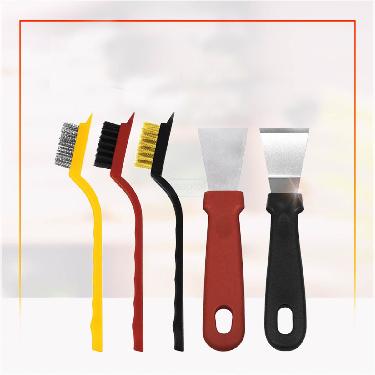 Pack Of 5 Tough Stain Cleaning Brush & Scraper