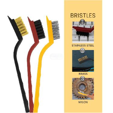 Pack Of 5 Tough Stain Cleaning Brush & Scraper